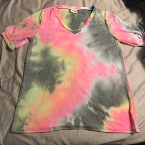 BiBi tye die grey and pink brand new
